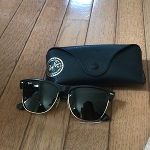 NWOT ray ban club master sunglasses black